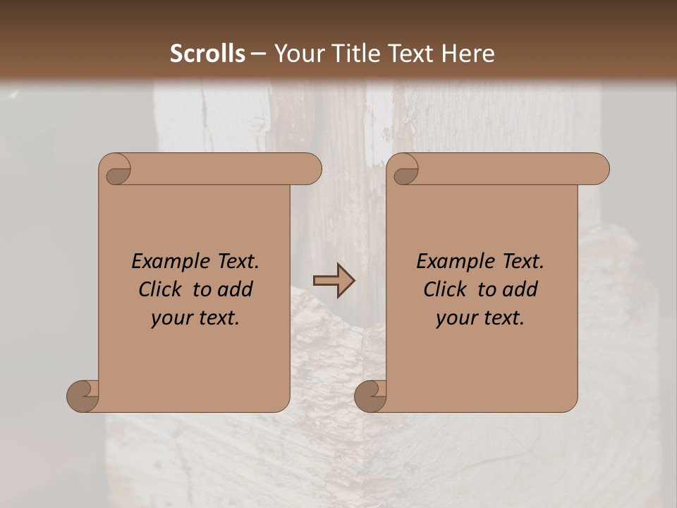 A Piece Of Wood With A Hole In It PowerPoint Template