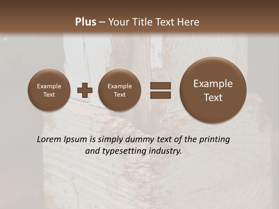 A Piece Of Wood With A Hole In It PowerPoint Template