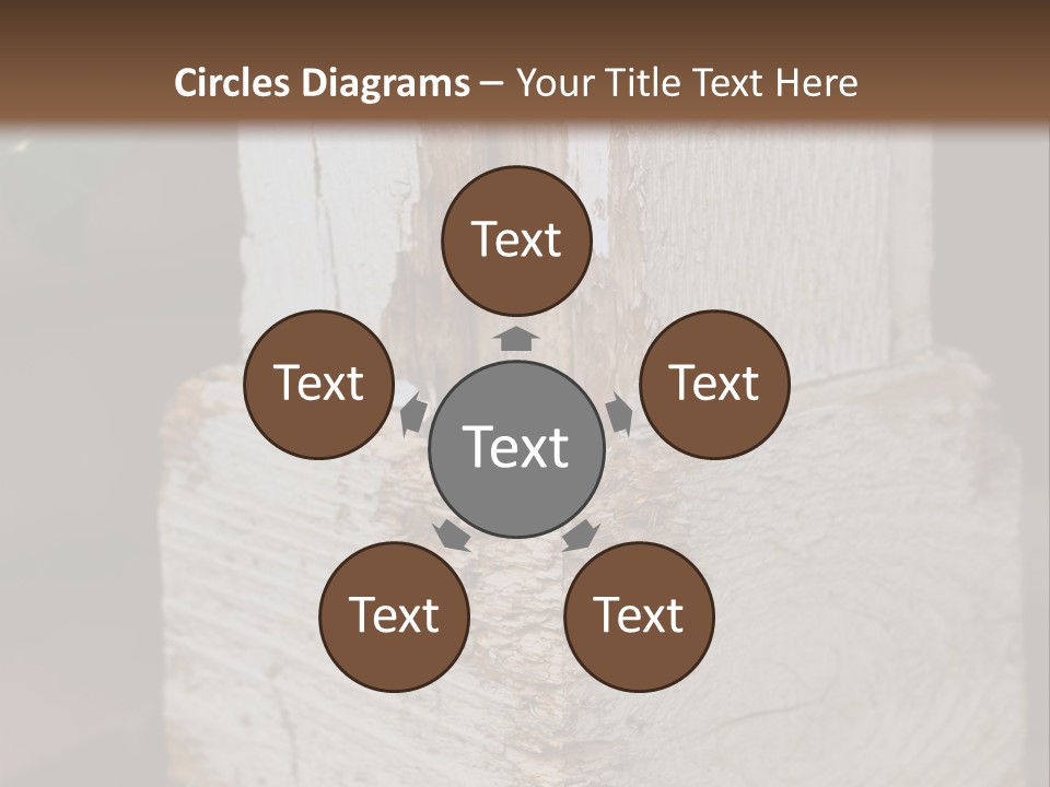 A Piece Of Wood With A Hole In It PowerPoint Template