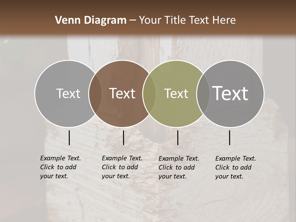 A Piece Of Wood With A Hole In It PowerPoint Template