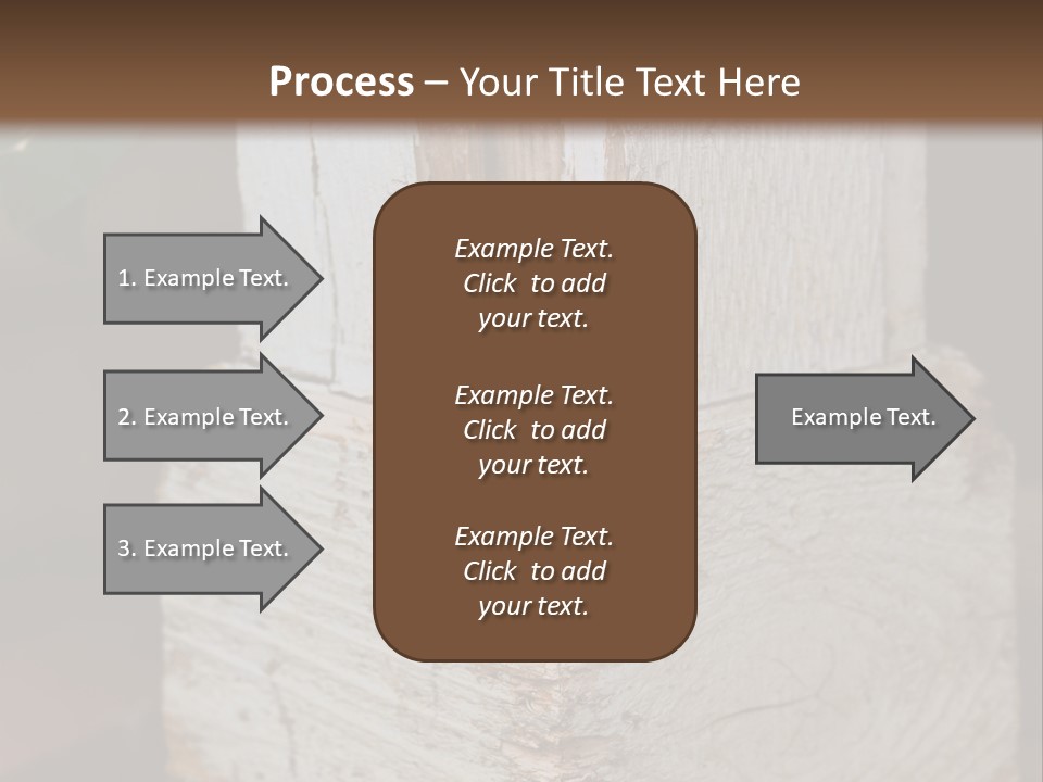 A Piece Of Wood With A Hole In It PowerPoint Template
