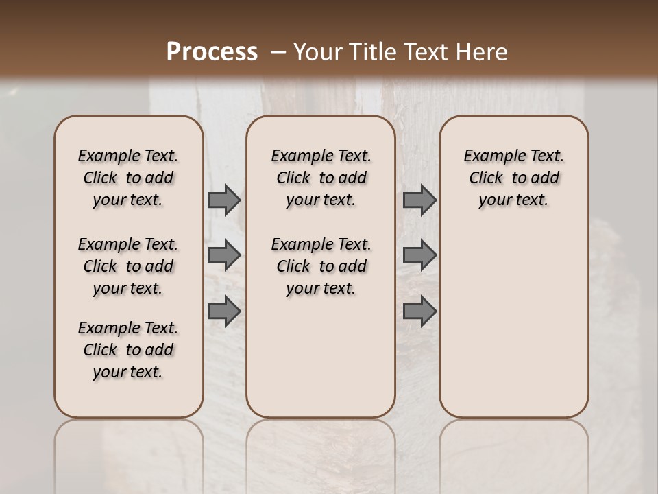 A Piece Of Wood With A Hole In It PowerPoint Template