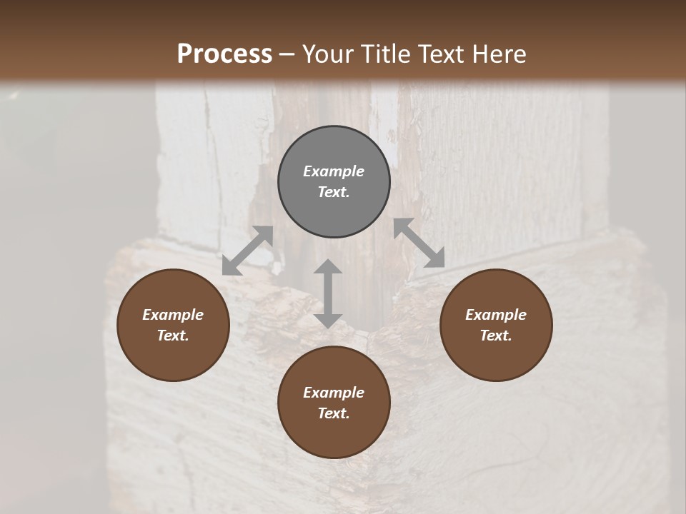 A Piece Of Wood With A Hole In It PowerPoint Template