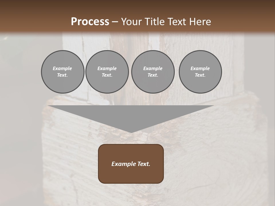A Piece Of Wood With A Hole In It PowerPoint Template