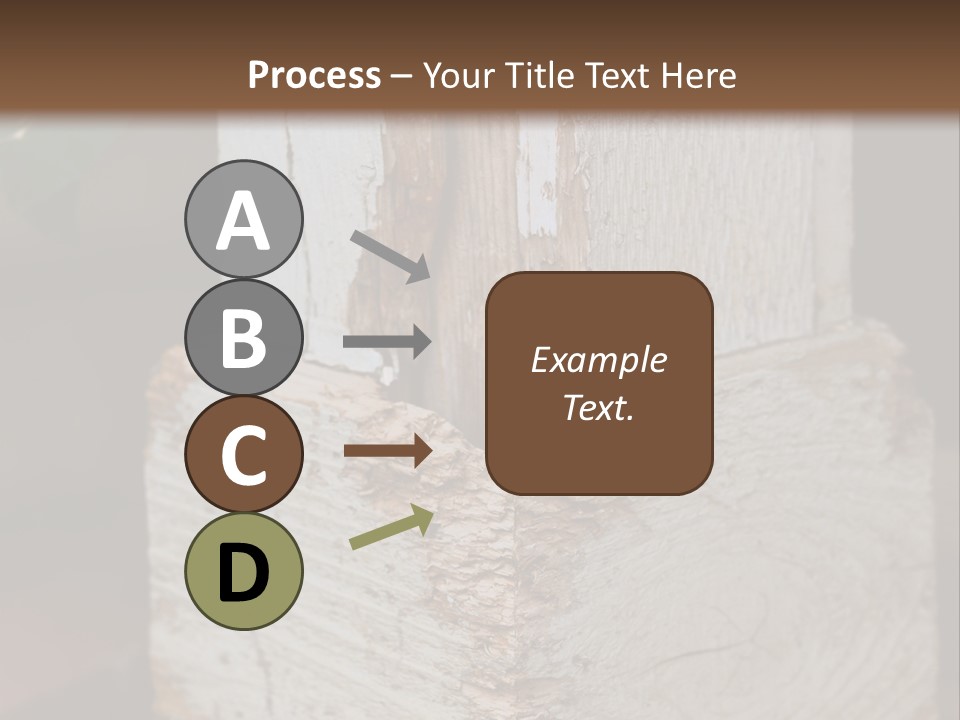 A Piece Of Wood With A Hole In It PowerPoint Template