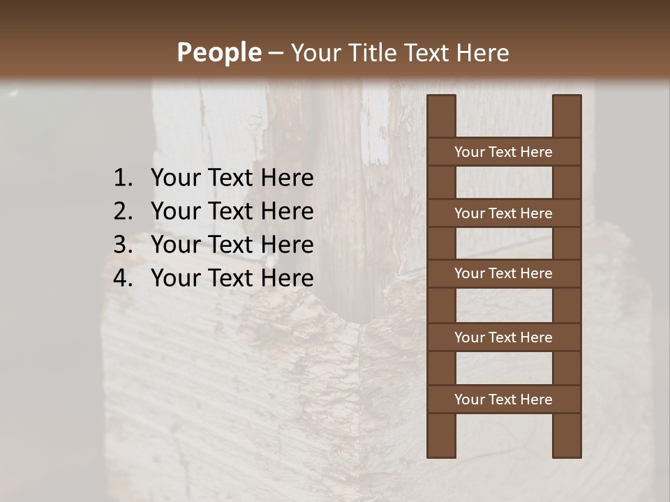 A Piece Of Wood With A Hole In It PowerPoint Template