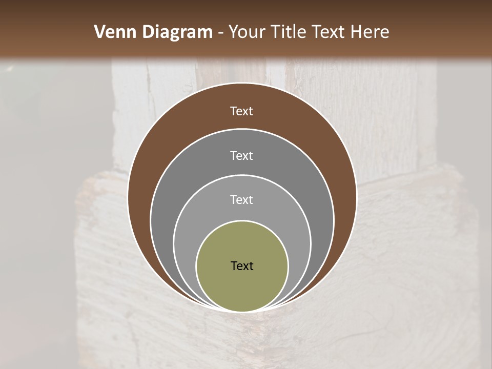 A Piece Of Wood With A Hole In It PowerPoint Template