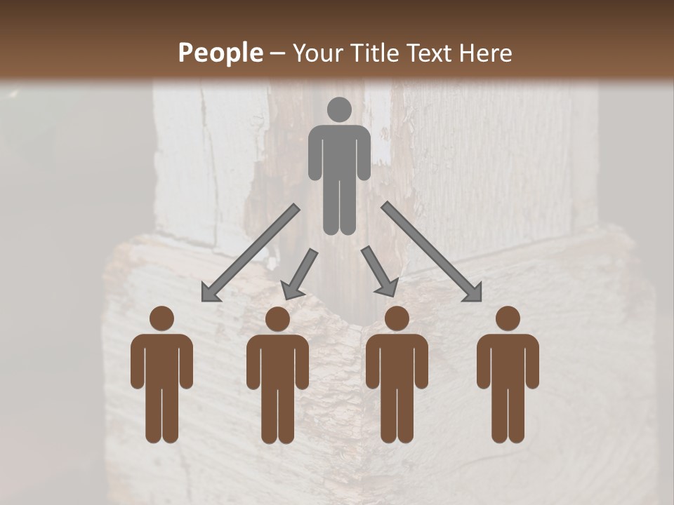 A Piece Of Wood With A Hole In It PowerPoint Template