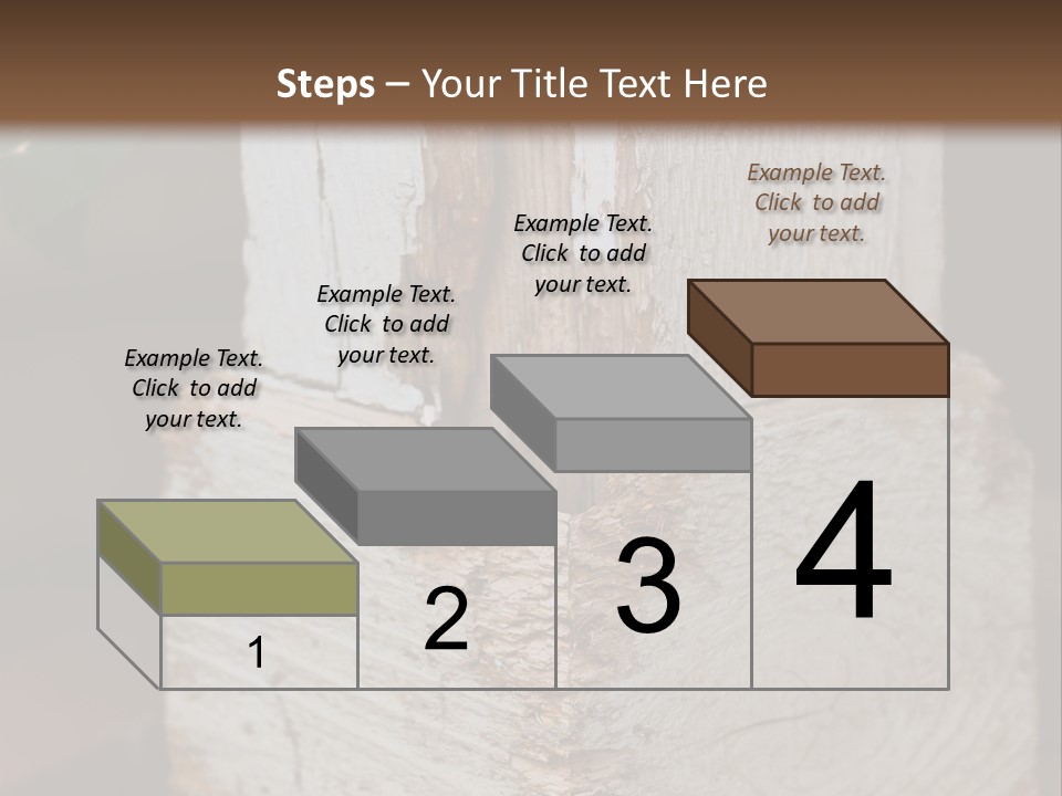 A Piece Of Wood With A Hole In It PowerPoint Template