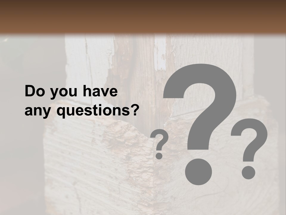 A Piece Of Wood With A Hole In It PowerPoint Template