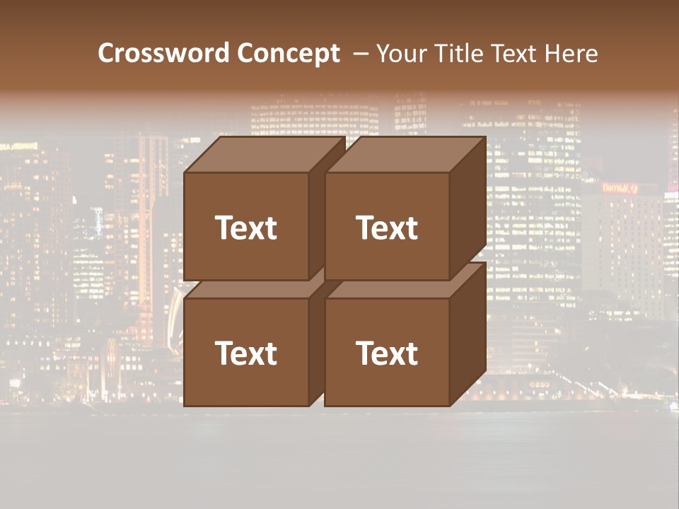 A Picture Of A City At Night With The Sydney Opera House In The Foreground PowerPoint Template