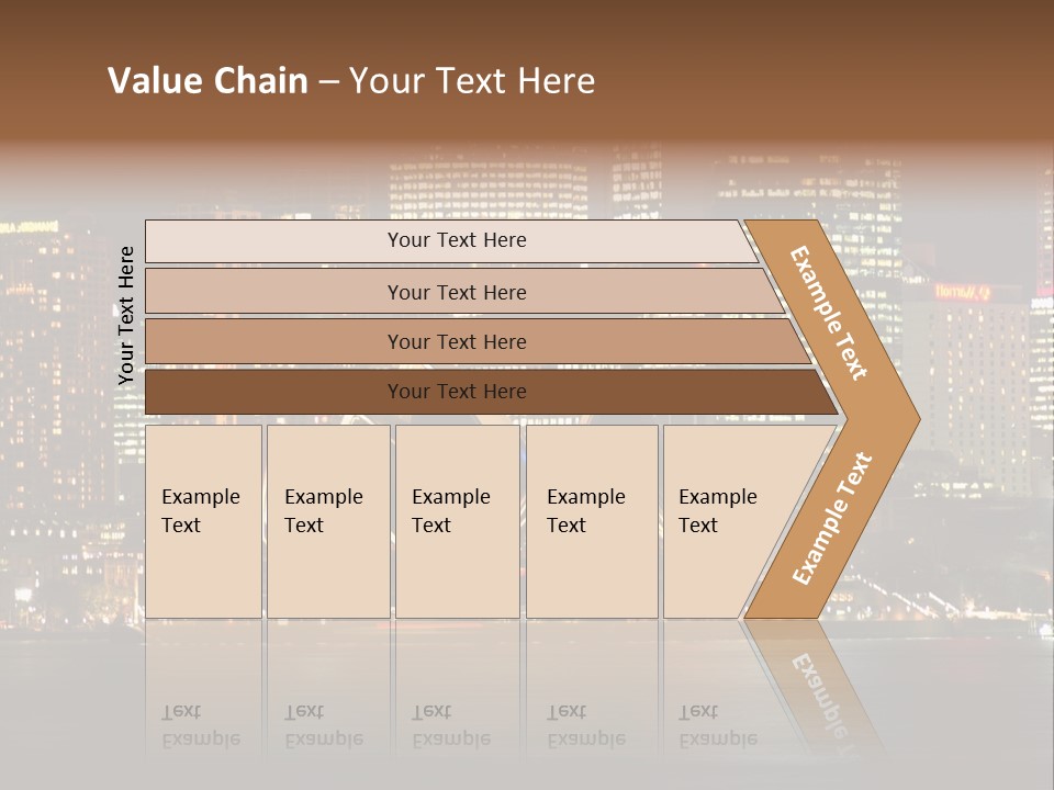 A Picture Of A City At Night With The Sydney Opera House In The Foreground PowerPoint Template