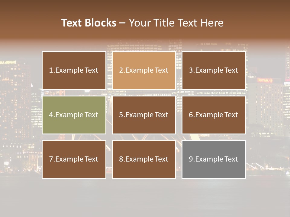 A Picture Of A City At Night With The Sydney Opera House In The Foreground PowerPoint Template