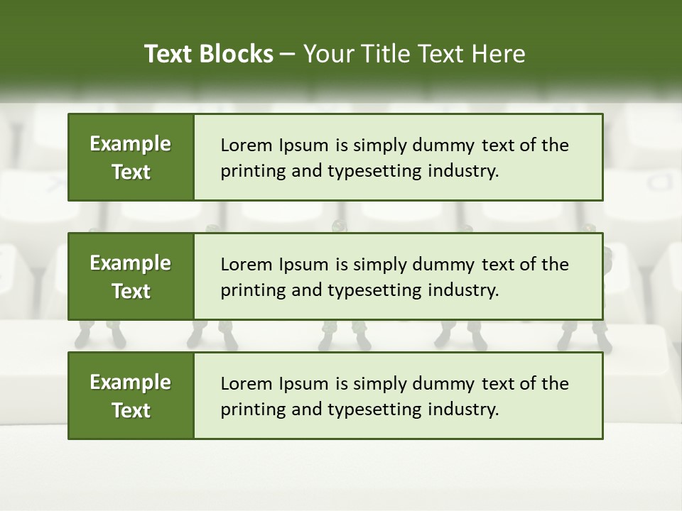 A Group Of Toy Soldiers Standing In Front Of A Keyboard PowerPoint Template
