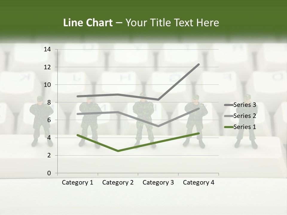 A Group Of Toy Soldiers Standing In Front Of A Keyboard PowerPoint Template