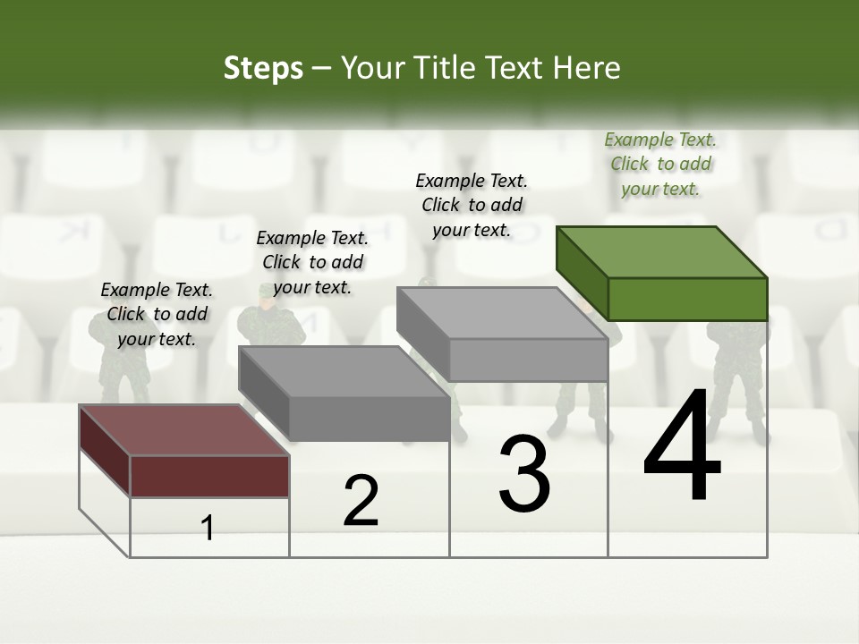 A Group Of Toy Soldiers Standing In Front Of A Keyboard PowerPoint Template
