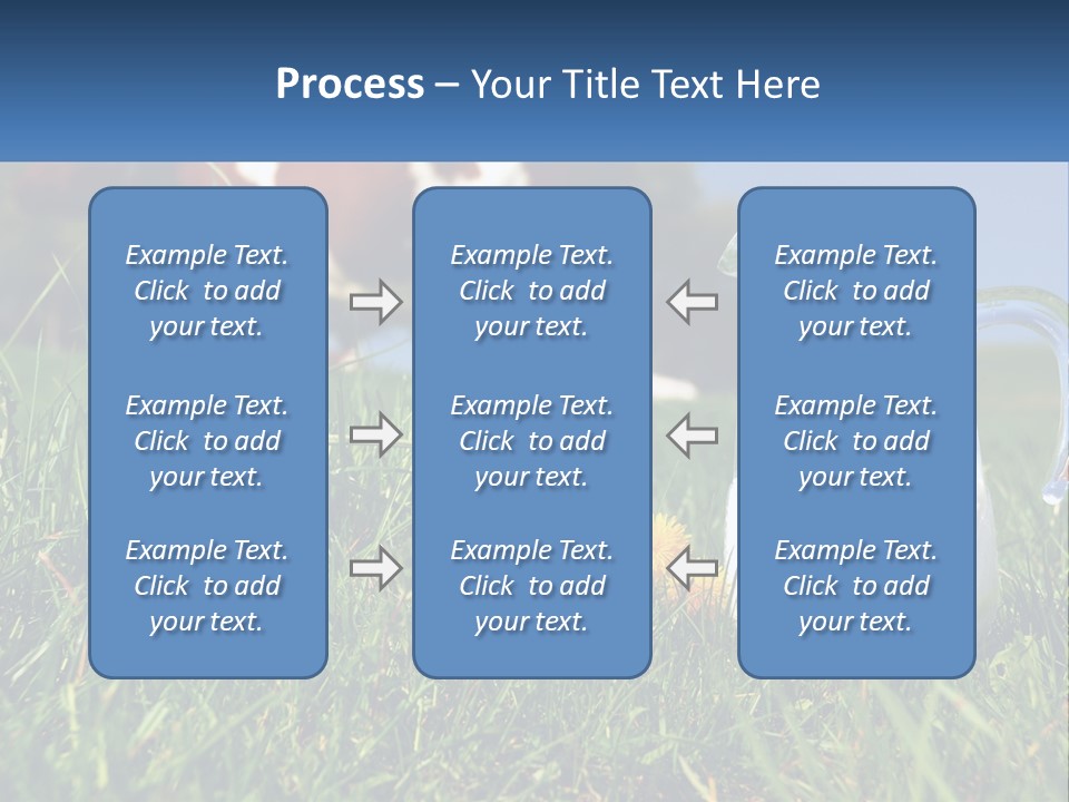 A Cow And A Pitcher Of Milk In A Field PowerPoint Template