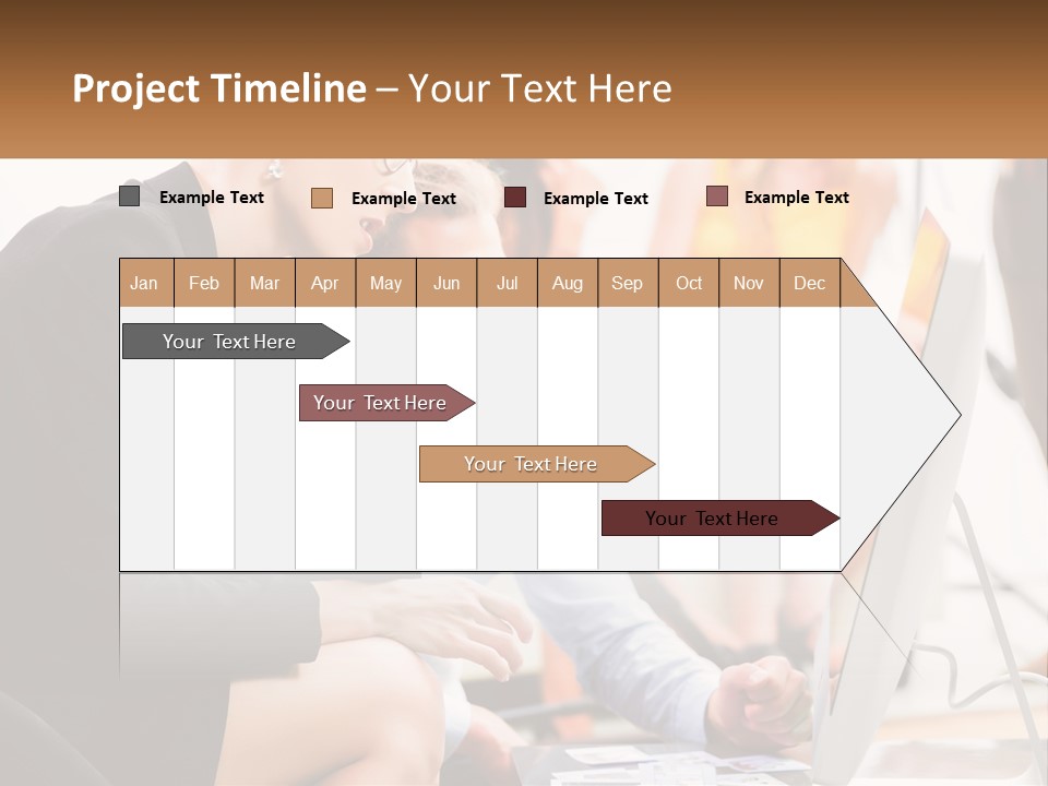 A Woman Pointing At A Computer Screen While A Man Looks At It PowerPoint Template