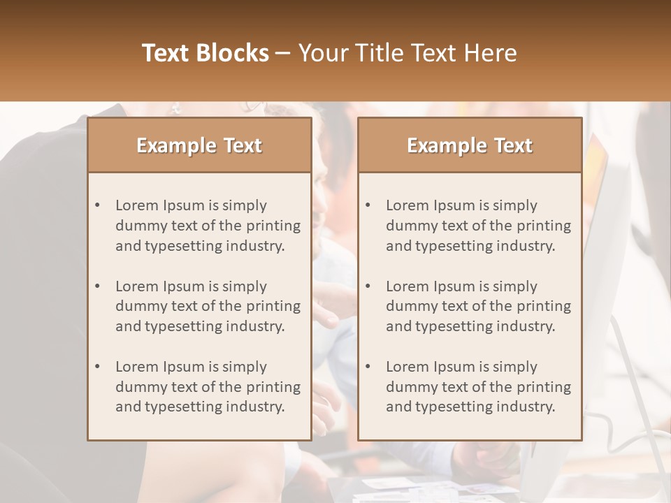 A Woman Pointing At A Computer Screen While A Man Looks At It PowerPoint Template