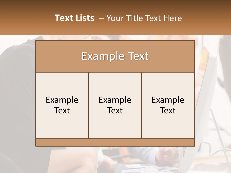 A Woman Pointing At A Computer Screen While A Man Looks At It PowerPoint Template