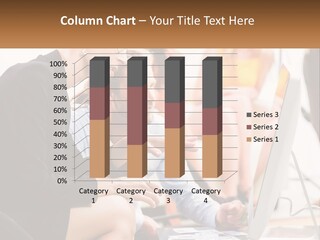 A Woman Pointing At A Computer Screen While A Man Looks At It PowerPoint Template