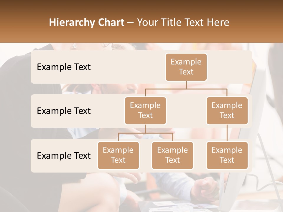 A Woman Pointing At A Computer Screen While A Man Looks At It PowerPoint Template