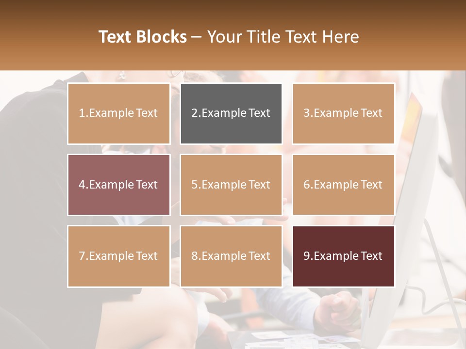 A Woman Pointing At A Computer Screen While A Man Looks At It PowerPoint Template