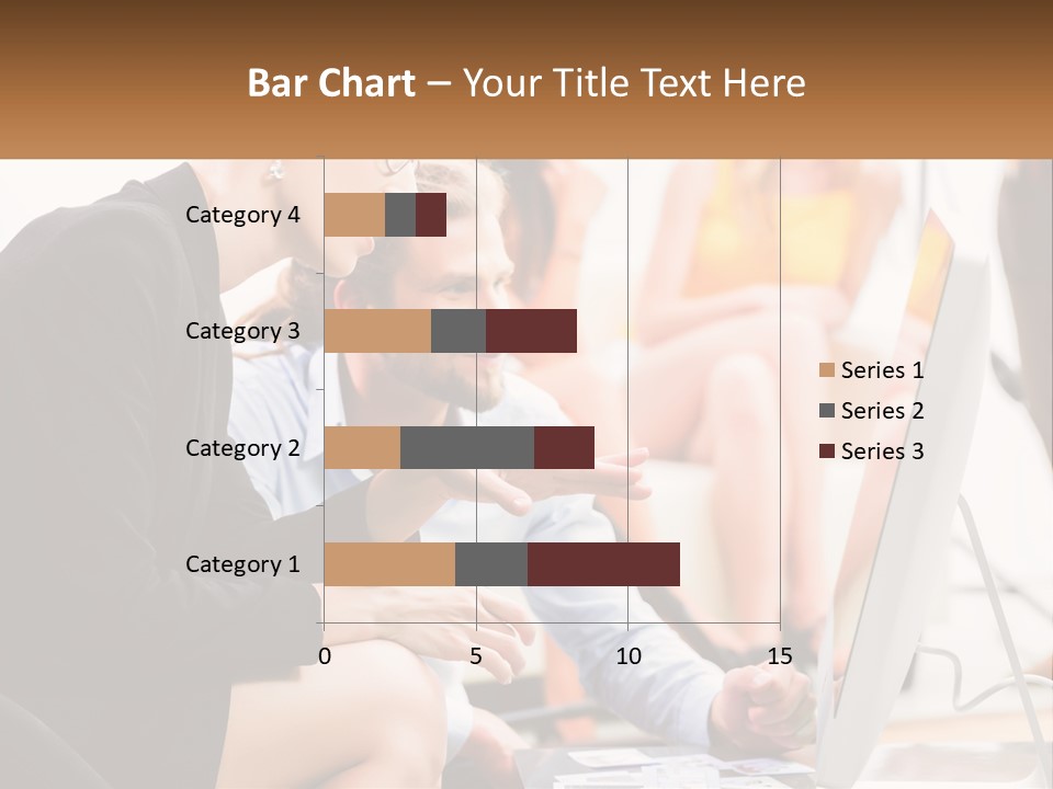 A Woman Pointing At A Computer Screen While A Man Looks At It PowerPoint Template
