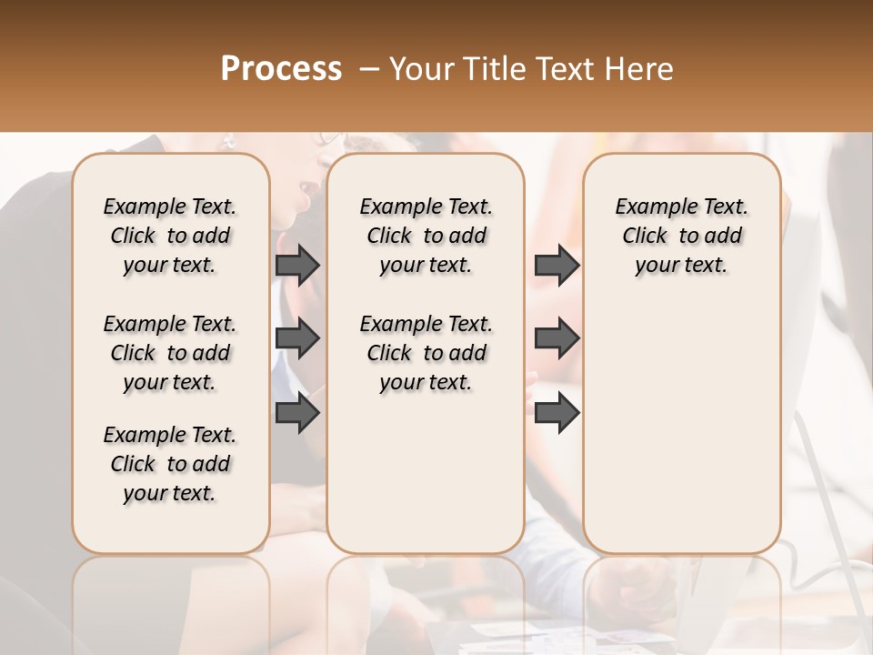 A Woman Pointing At A Computer Screen While A Man Looks At It PowerPoint Template