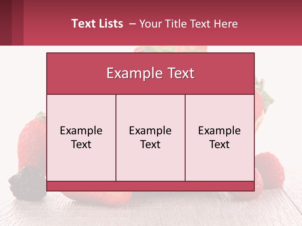 A Bowl Of Ice Cream With Strawberries And Raspberries PowerPoint Template