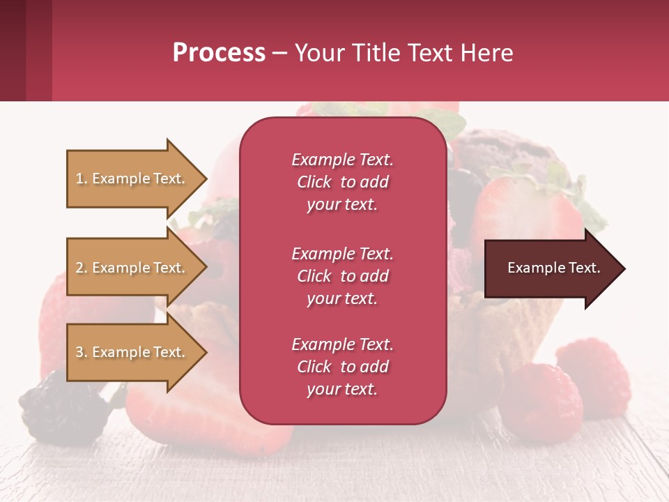 A Bowl Of Ice Cream With Strawberries And Raspberries PowerPoint Template