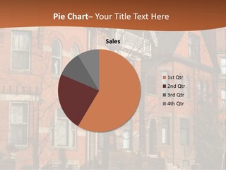 A Row Of Houses With Trees In Front Of Them PowerPoint Template