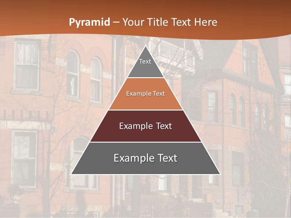 A Row Of Houses With Trees In Front Of Them PowerPoint Template