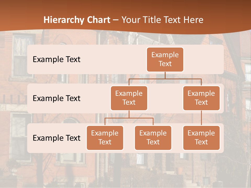 A Row Of Houses With Trees In Front Of Them PowerPoint Template