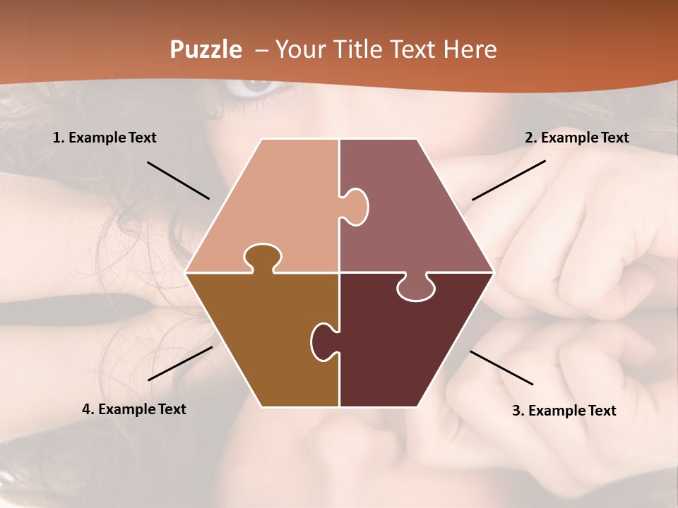 A Woman With Her Hands On Her Face PowerPoint Template