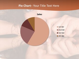 A Woman With Her Hands On Her Face PowerPoint Template