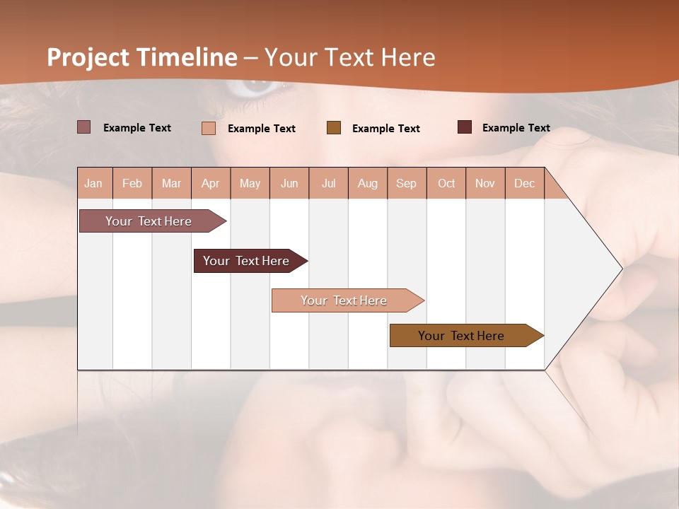 A Woman With Her Hands On Her Face PowerPoint Template