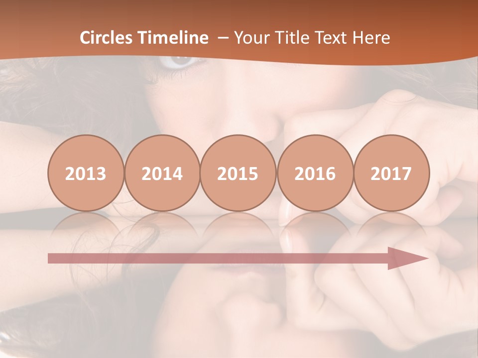 A Woman With Her Hands On Her Face PowerPoint Template