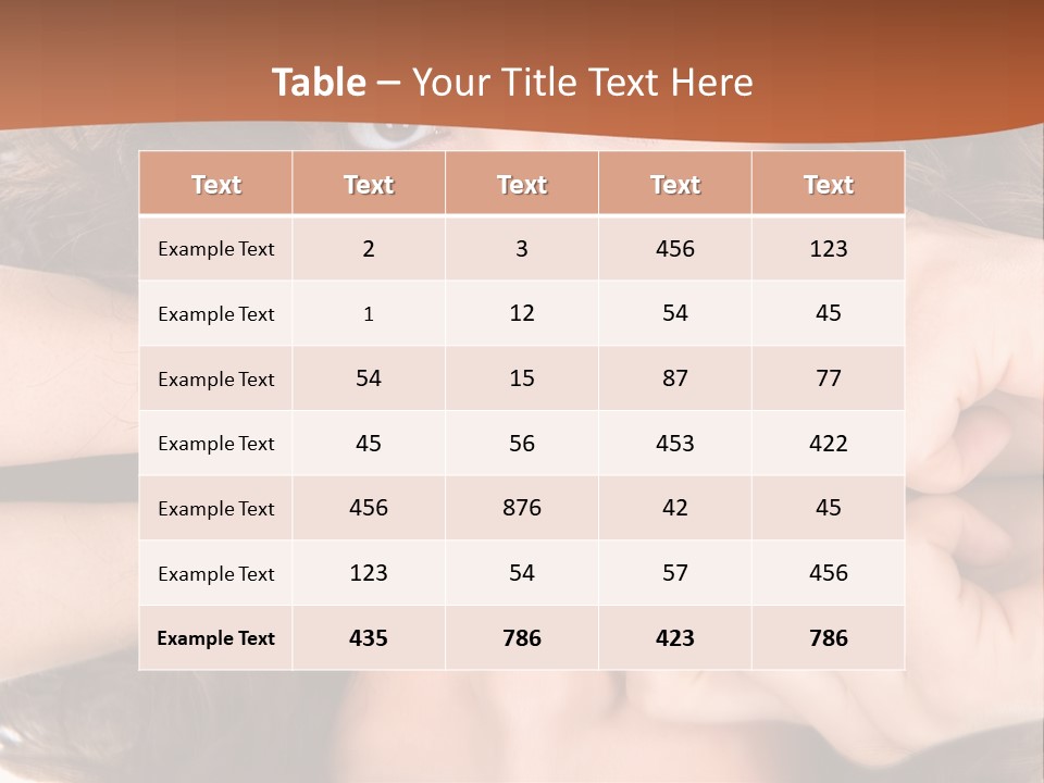 A Woman With Her Hands On Her Face PowerPoint Template