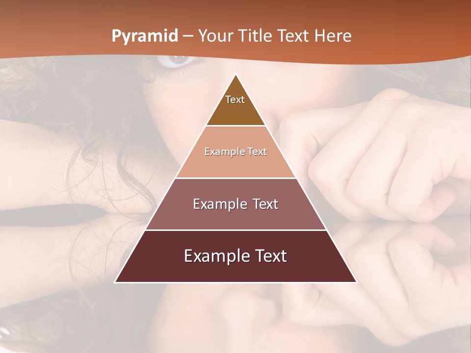A Woman With Her Hands On Her Face PowerPoint Template