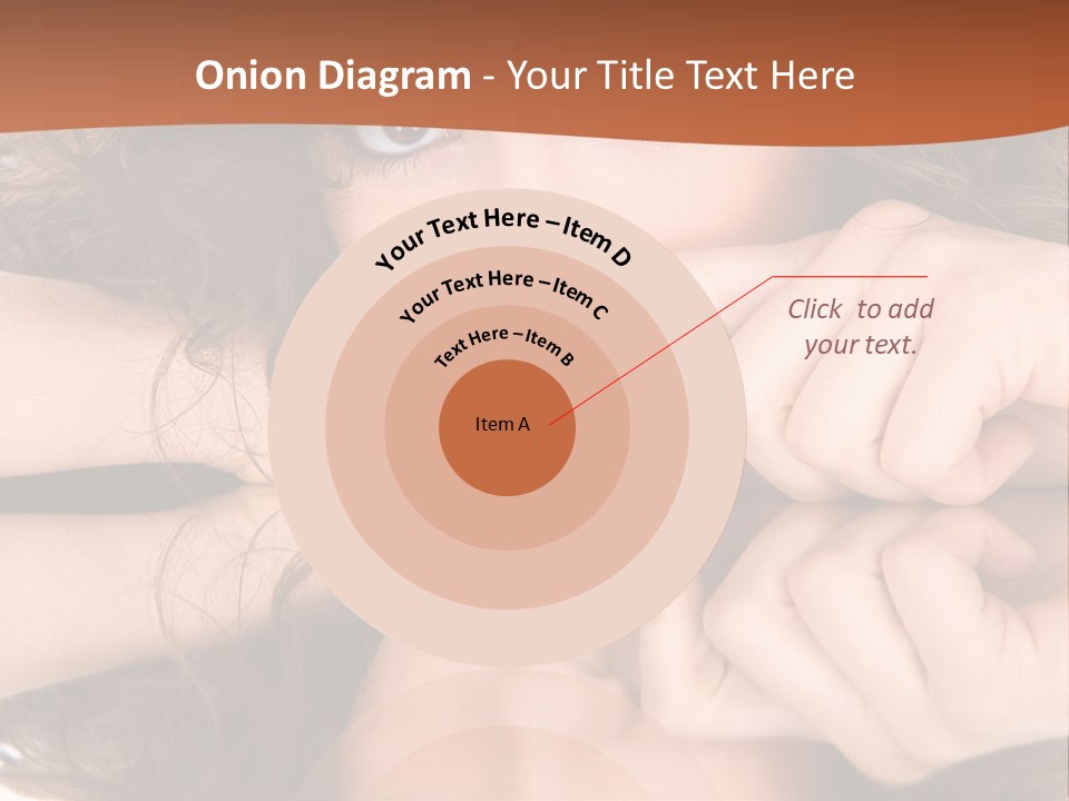 A Woman With Her Hands On Her Face PowerPoint Template