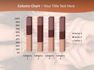 A Woman With Her Hands On Her Face PowerPoint Template