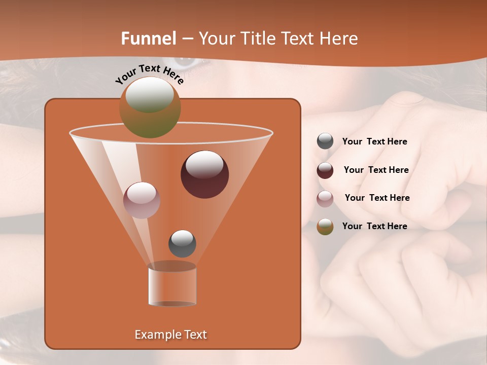 A Woman With Her Hands On Her Face PowerPoint Template