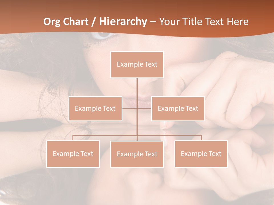 A Woman With Her Hands On Her Face PowerPoint Template