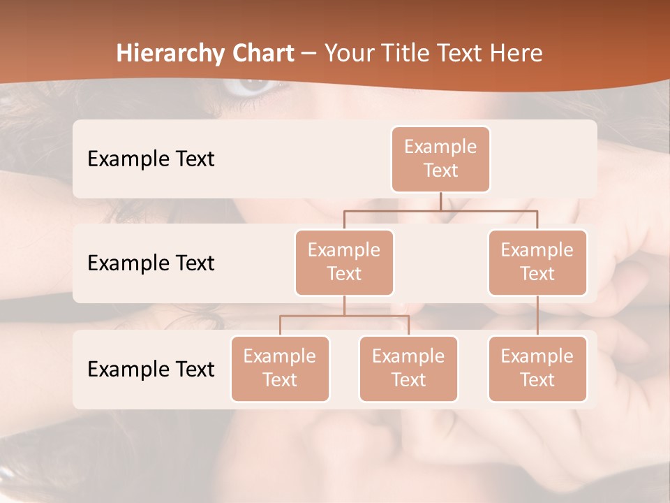 A Woman With Her Hands On Her Face PowerPoint Template