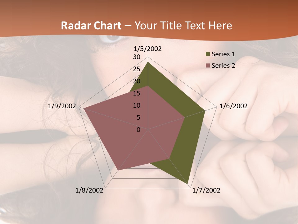 A Woman With Her Hands On Her Face PowerPoint Template