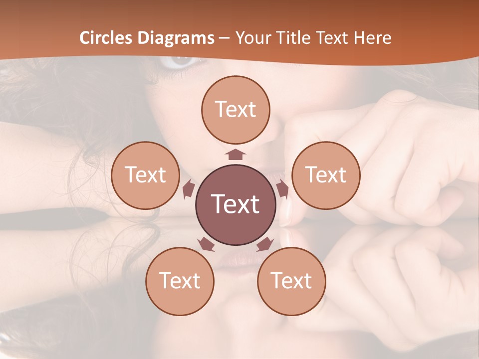 A Woman With Her Hands On Her Face PowerPoint Template