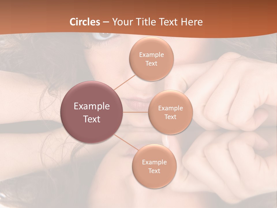 A Woman With Her Hands On Her Face PowerPoint Template