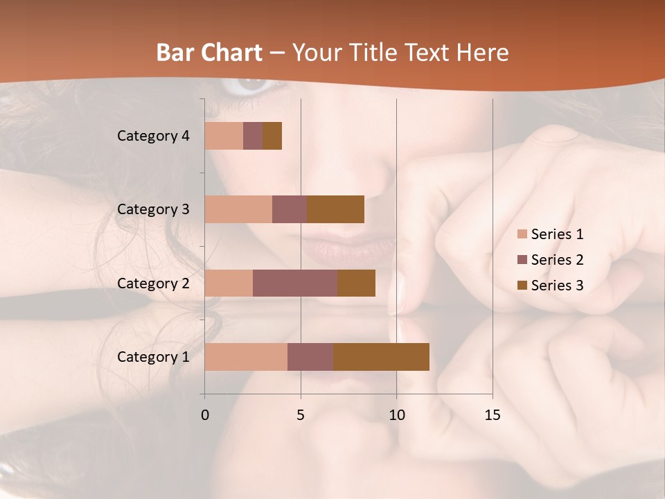A Woman With Her Hands On Her Face PowerPoint Template