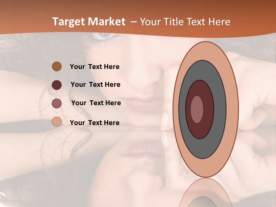 A Woman With Her Hands On Her Face PowerPoint Template